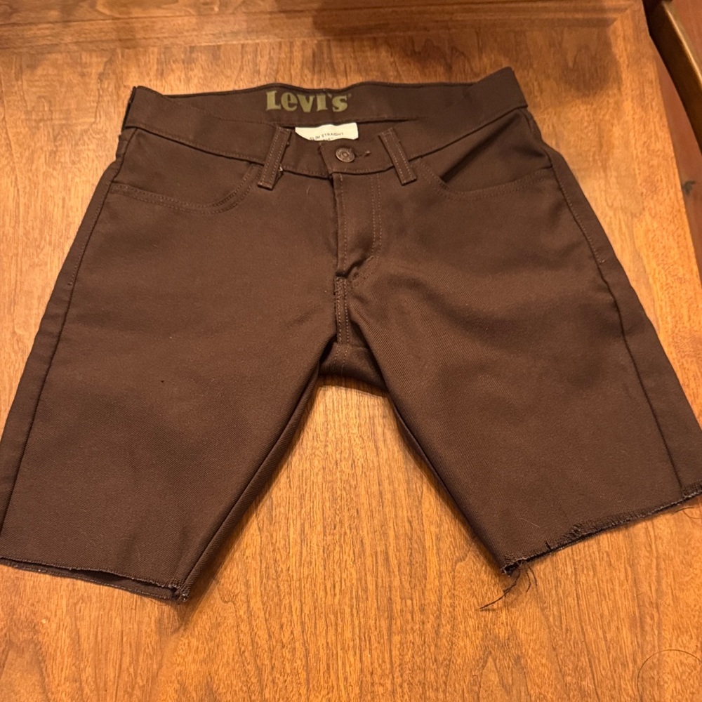 Levi's Men's Brown Cutoff Jean Shorts